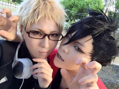 Haikyuu. KuroTsuki. Tetsuro Kuroh. Tsukishima Kei | Haikyuu cosplay, Best cosplay, Kawaii cosplay