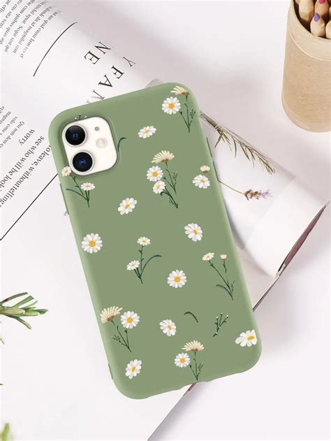 Daisy Print Case Compatible With iPhone | Diy phone case design, Diy phone case, Flower phone case