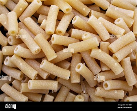 Italian Macaroni Pasta tube Shapes Stock Photo - Alamy