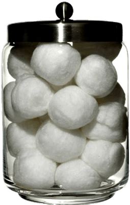 Download Cotton Balls In Glass Jar - Cotton Balls Container - HD Transparent PNG - NicePNG.com