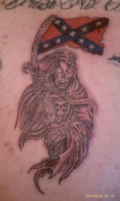 Rebel Flag Grim Reaper Tattoo