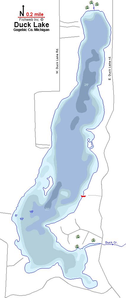 Lake Gogebic Depth Map - Draw A Topographic Map