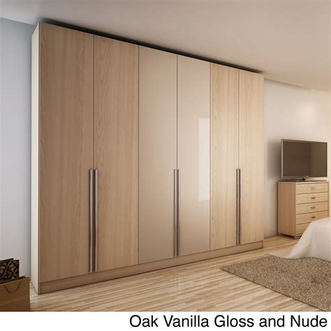 Manhattan Comfort 'Downtown' 6-door Wardrobe | Cupboard design, Bedroom ...