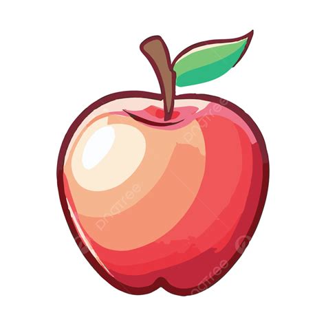 Apple Vector Illustration, Apple Vector, Apple, Fruits PNG and Vector with Transparent ...