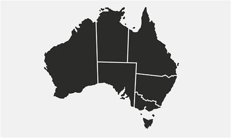 Australia Illustration Map Vector Download