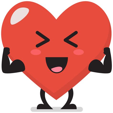 fuerte corazón personaje emoji 23256391 PNG