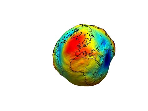 ESA - The Earth's gravity field (geoid)