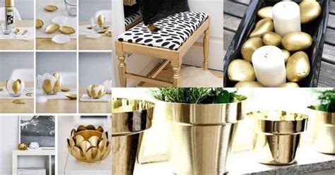 Gold Spray Paint Designs- From Trash To Luxury