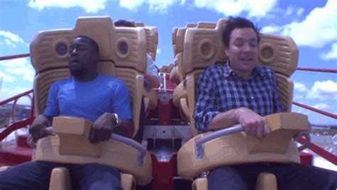 Watch Kevin Hart Scream In Terror On A Roller Coaster With Jimmy Fallon - CINEMABLEND