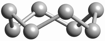 Crystal model of an 8-membered ring of sulfur atoms, which is a common... | Download Scientific ...