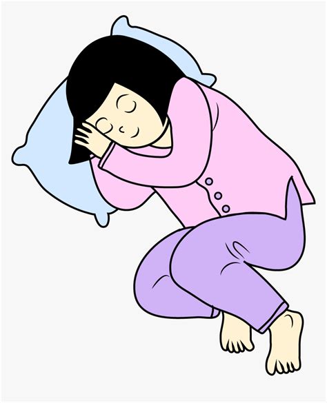 Sleeping Cartoon Girl - Girl Sleeping Clip Art, HD Png Download ...