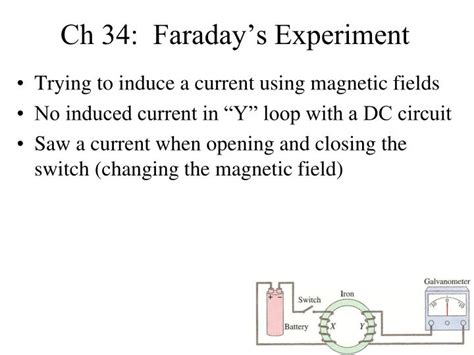 PPT - Ch 34: Faraday’s Experiment PowerPoint Presentation, free download - ID:3266360