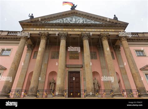 Exterior of Berlin Opera House (Staatsoper) after renovations in Berlin ...