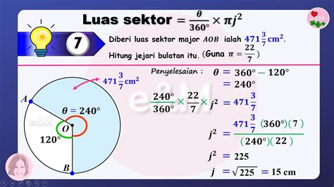 Bab 5 Bulatan | 5.3 Lilitan dan Luas Bulatan (Part 2)#MATEMATIK #TINGKATAN2#KSSM - YouTube