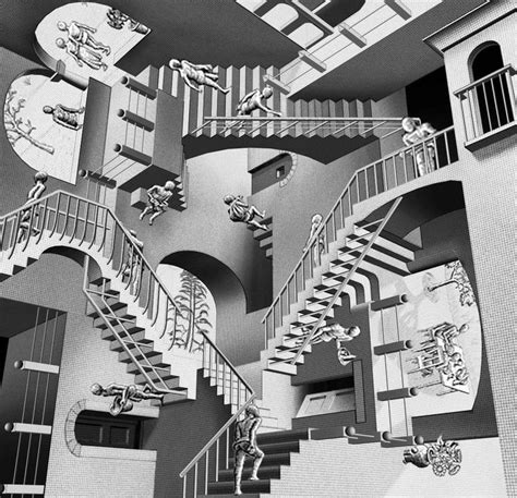 M C Escher | Staircase art, Escher art, Escher paintings