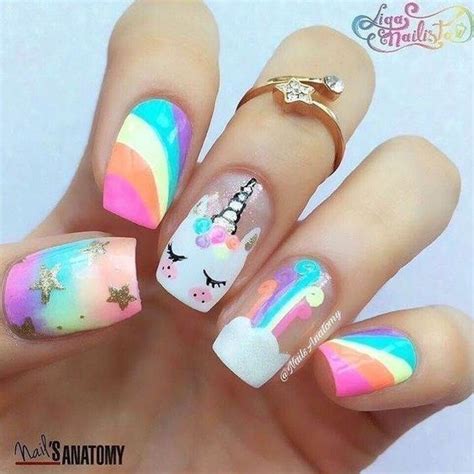 Girly Rainbow Unicorn Nails Pictures, Photos, and Images for Facebook ...