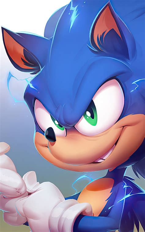 Movie Sonic the Hedgehog, Green Eyes, 800x1280 Phone HD Wallpaper