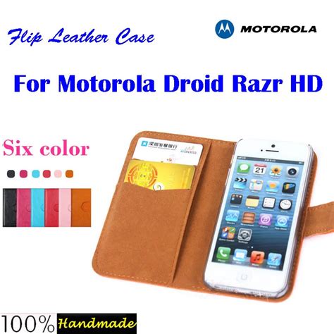 Free shipping Flip leather case for Motorola DROID RAZR HD XT926 case with credit card slot,6 ...