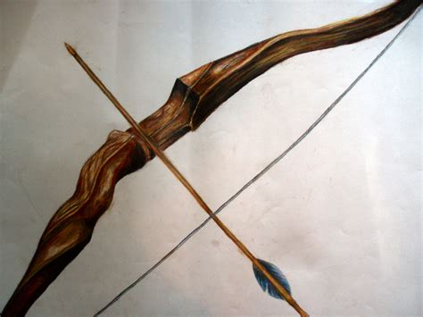 Wooden Bow And Arrow