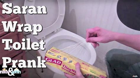 Saran Wrap Toilet Prank On Girlfriend - YouTube