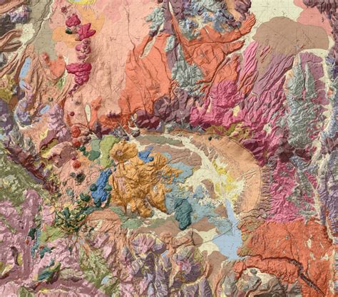 Geologic Map of Long Valley Caldera, CA, USA Long Valley, Remote Sensing, Magma, Volcanoes ...