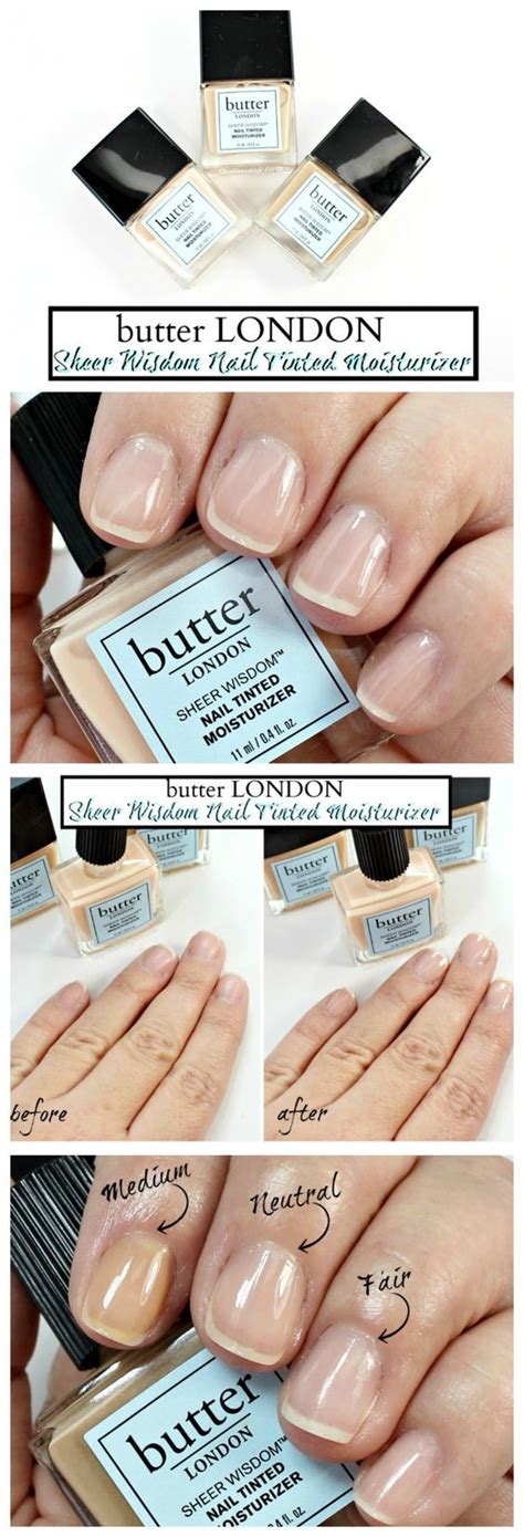 butter LONDON Sheer Wisdom Nail Tinted Moisturizer Swatches | Tinted moisturizer, Nails, Butter ...