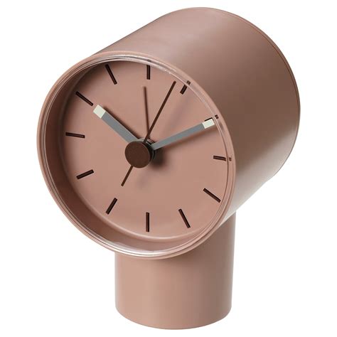 BONDTOLVAN alarm clock, analog/pale pink, 8x9 cm - IKEA