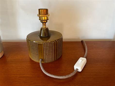 Vintage 1964 Poole Pottery Helios Table Lamp CARAMEL