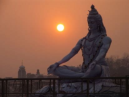 3840x2160px | free download | HD wallpaper: Shiva statue near green trees at daytime, god, lord ...