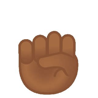 🏾 Victory Hand: Medium-Dark Skin Tone Emoji on Noto Color Emoji, Animated 14.0