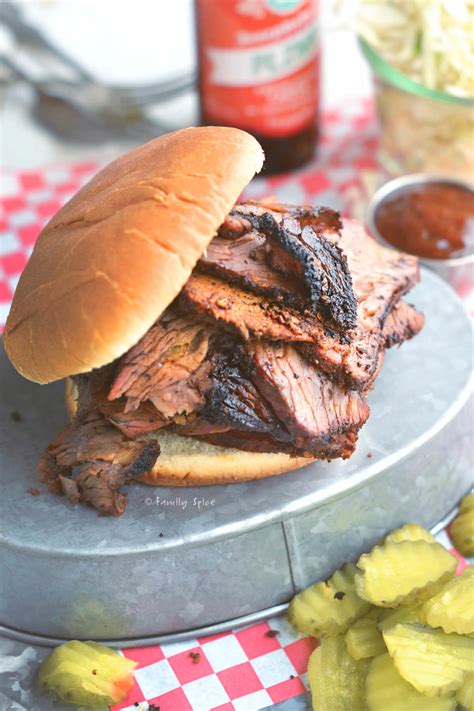 Smoked BBQ Brisket Sandwich - Family Spice