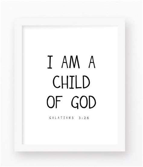 Bible Verses, I am A Child of God, Bible Versus Art, Christian Art ...