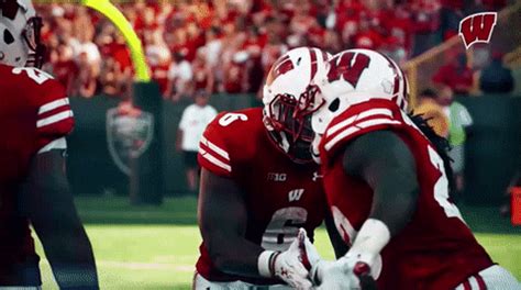 Happy College Football GIF by Wisconsin Badgers - Find & Share on GIPHY