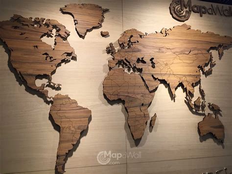 MapaWall | Luxury and high quality world maps | Wood world map, Wooden wall art decor, Map wall ...