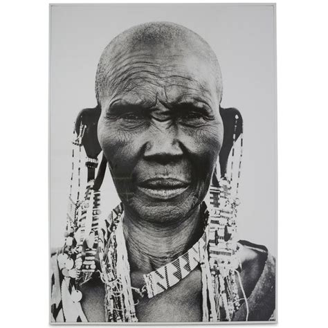 Tribal African Woman Black & White Wall Art $290.90 | Framed canvas wall art, Tribal african ...