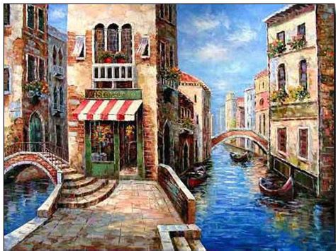 Venice oil painting,Venice oil paintings - Cities oil painting Venice Scenes 2