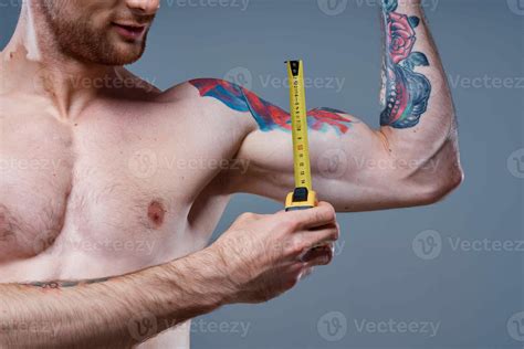 athletic man muscular body workout tattoo on his arms 22252270 Stock ...