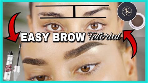 UNEVEN EYEBROW TUTORIAL STEP BY STEP | Sahony Bourdier - YouTube