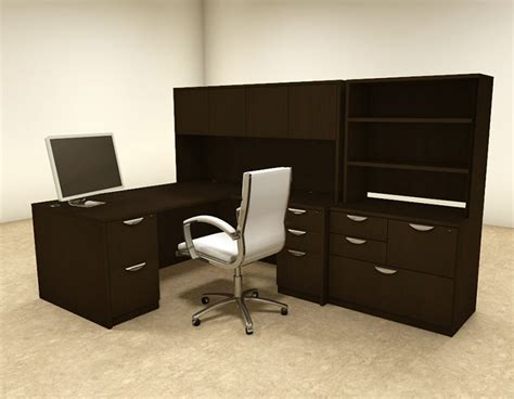 Home Office Desk L Shape : Heatherbrook L Shaped Home Office Set ...