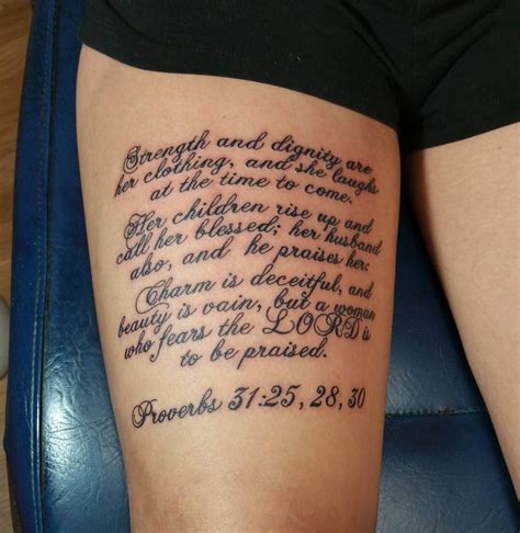 Bible Quote Tattoos About Strength