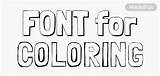 🐌 Fonts For Coloring FREE  MockoFUN sketch template