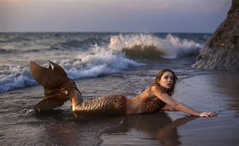 Mermaid Girl On Beach, HD Photography, 4k Wallpapers, Images ...