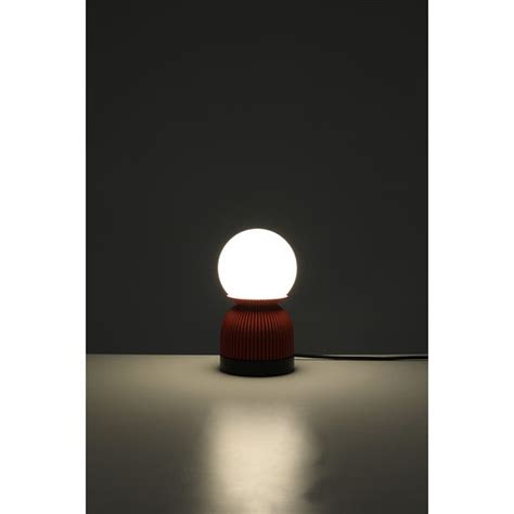 Spherical glass and red 3D printed table lamp | Hire & Rental | Granger ...