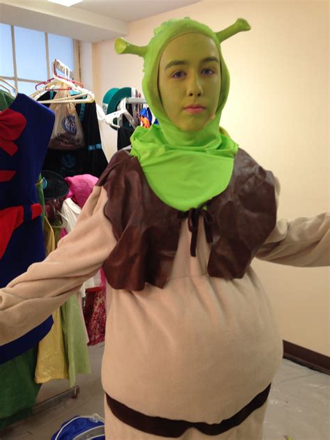 Shrek Jr. Costume Shrek DIY | Shrek costume, Duo halloween costumes, Halloween party diy