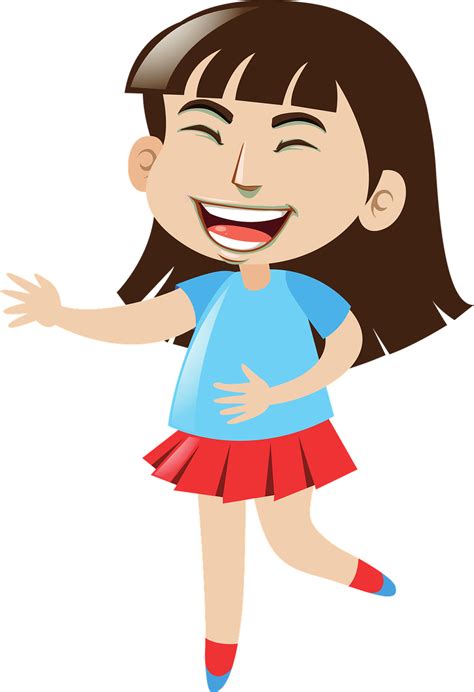 Happy Cartoon Girl