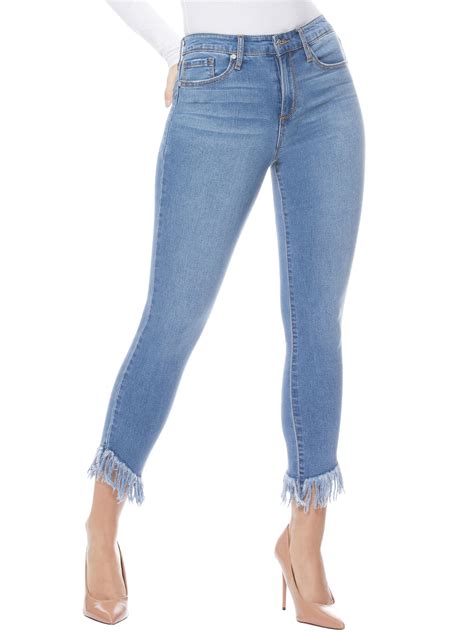 Buy Sofia Jeans by Sofia Vergara Rosa High Rise Curvy Ankle Fringe Hem Jeans Online at Lowest ...