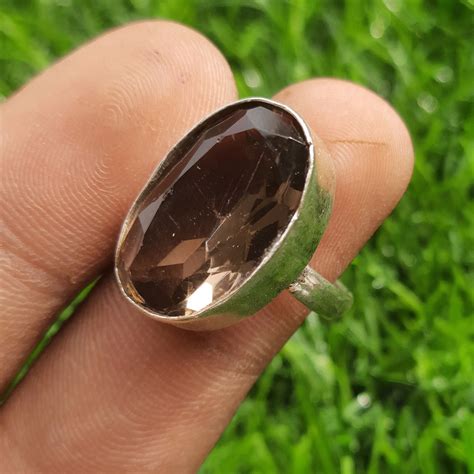 Natural Brown Topaz Ring Ethnic Jewelry Handmade Gemstone | Etsy