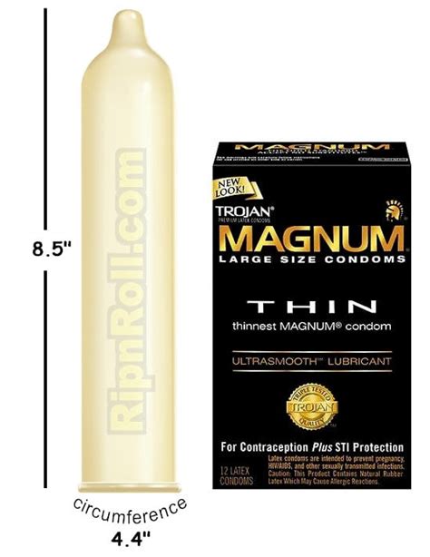 Trojan Magnum THIN Lubricated, Large condoms - RipNRoll Condoms