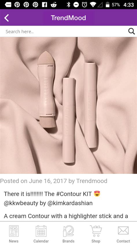 Kim Kardashian Wests new contour kit with dual sided brush.. Does this ...