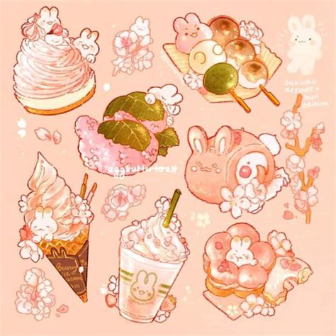 Pin by Diệu Anh on food and drink | Cute food art, Cute kawaii drawings, Cute food drawings